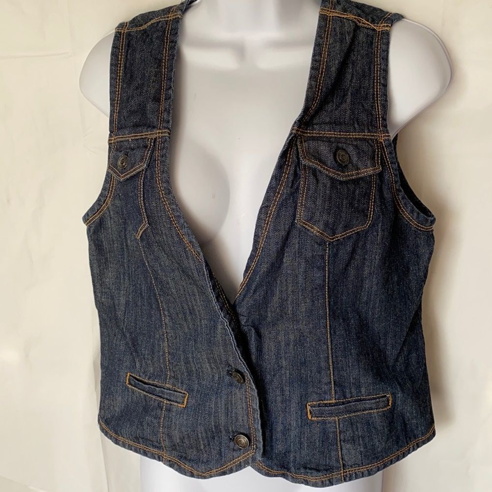 Denim Sleeveless Vest